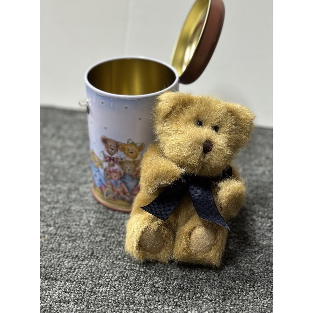 Boyds Bears Penny & tin bank with lock Huney Money #640003 NEW WITH TAGS